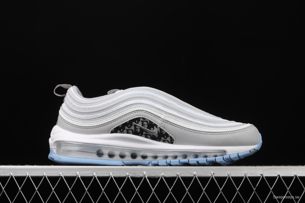 NIKE Air Max 97 Lx Dior color 3M reflective bullet air cushion running shoes AR8898-002