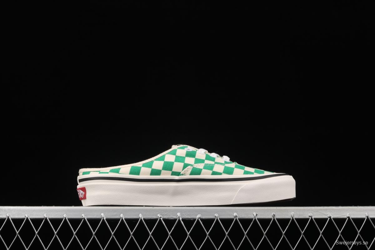 Vans Authentic checkerboard semi-dragged canvas lazy shoes VN0A54F75GR