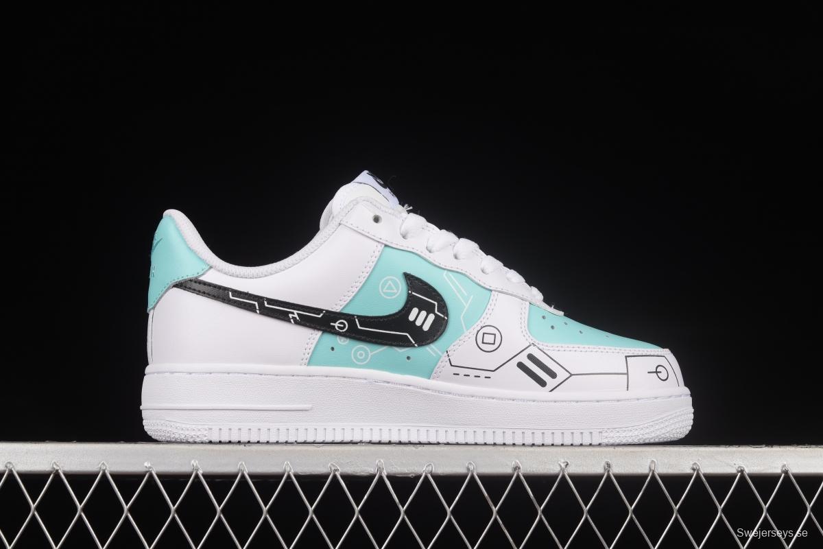 NIKE Air Force 1'07 Low PS5 Video Game Theme Low Top Sports Casual Sneakers DD8959-103