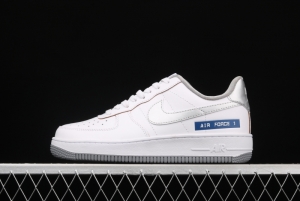 NIKE Air force1 Low labei maker white and blue color matching low-top casual board shoes DC5209-100