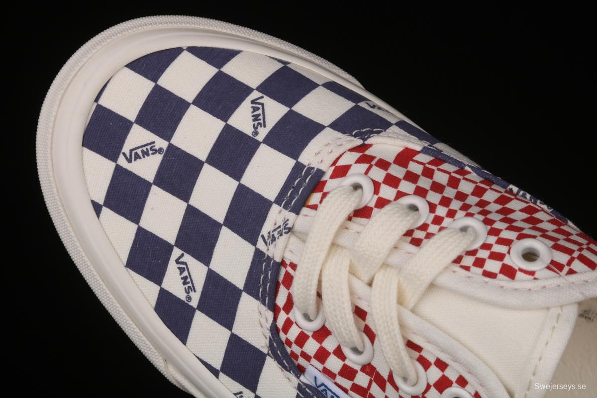 Vans Vault OG Authentic Lx high-end branch line impact color checkerboard retro low-side canvas skateboard shoes VN0A4BV91XR