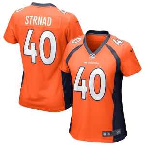 Women's Justin Strnad Orange Player Limited Team Jersey