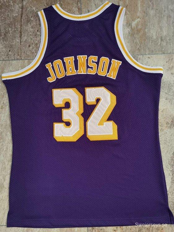 Men's Earvin Johnson Purple Retro Classic Team Jersey