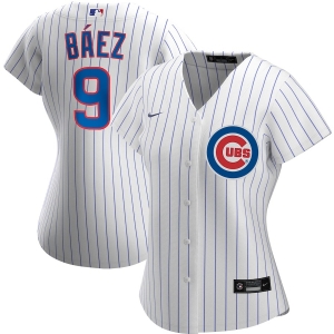 Women's Javier Baez White Home 2020 Player Team Jersey