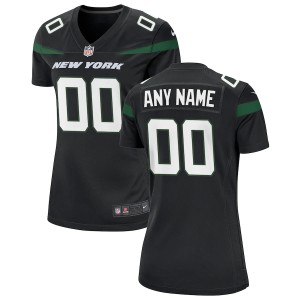 Women's Stealth Black Alternate Custom Game Team Jersey