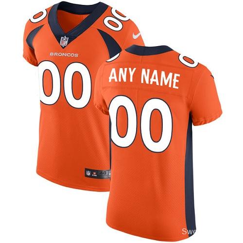 Men's Customized Orange Team Color Elite Team Jersey