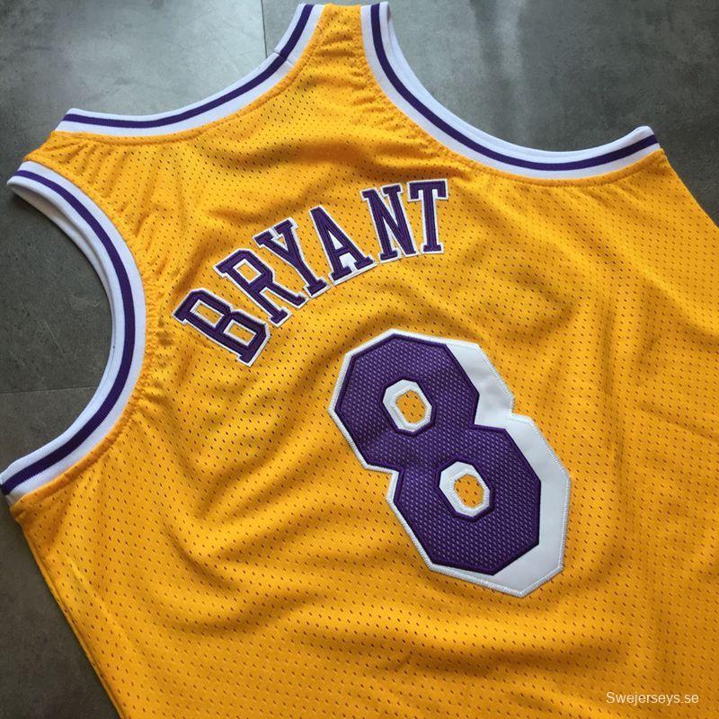 Men's Kobe Bryant Yellow Retro Classic Team Jersey