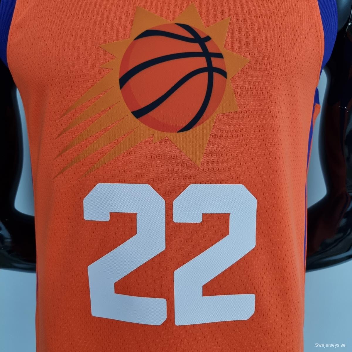 75th Anniversary AYTON#22 Phoenix Suns Jordan Theme Orange NBA Jersey