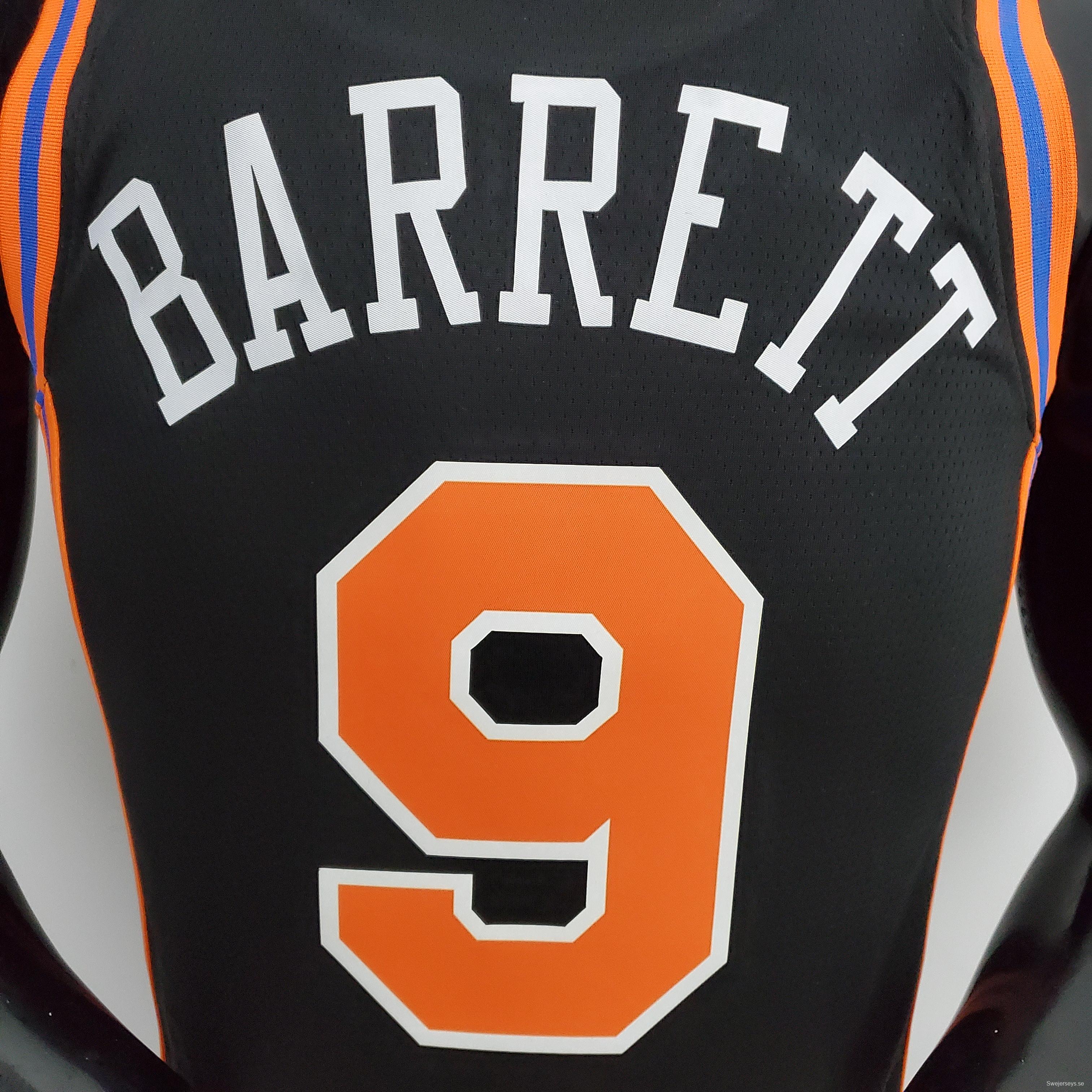 2022 Season Barrett #9 Knicks Urban Edition Black NBA Jersey