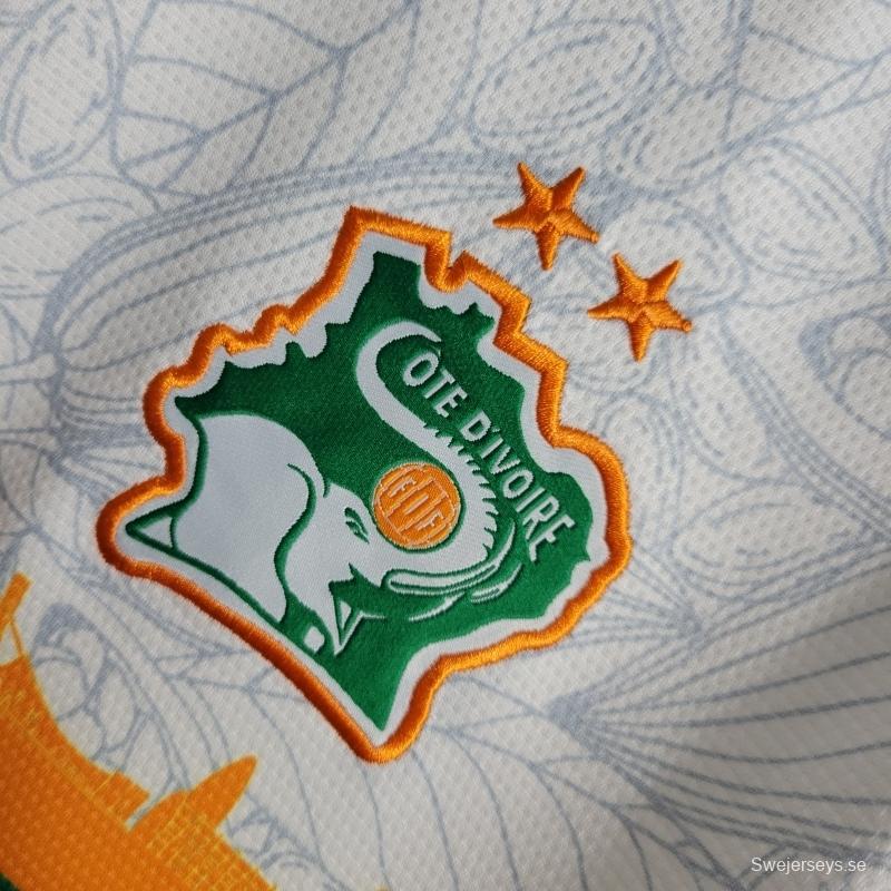 22/23 Ivory Coast White Training Jersey