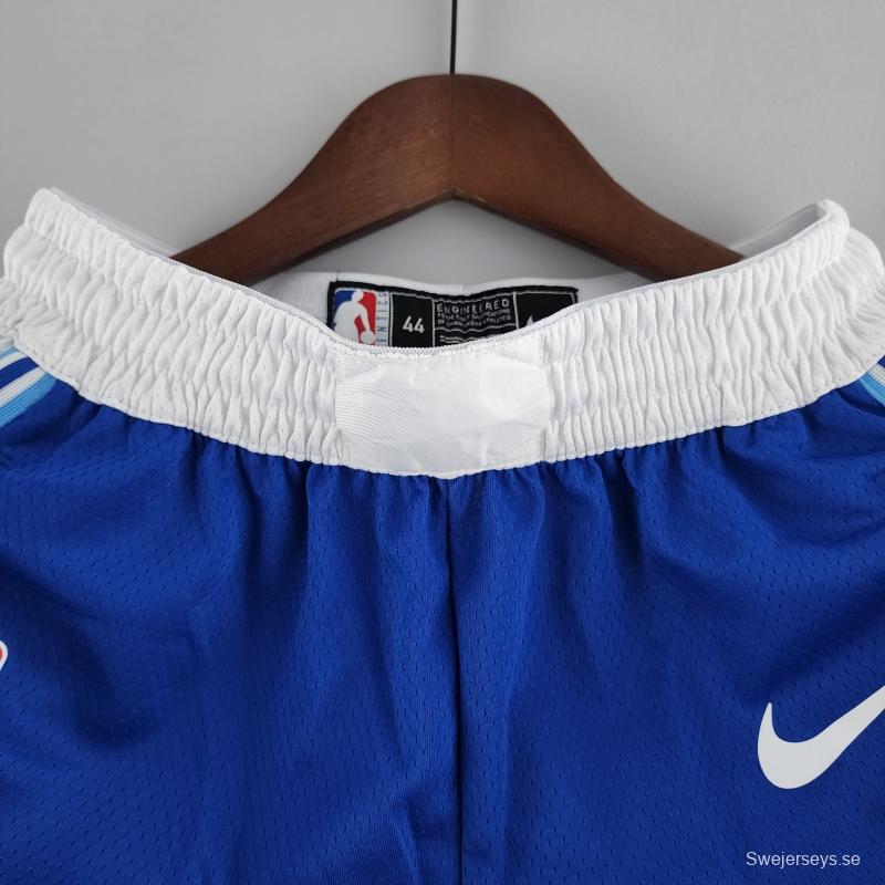 Los Angeles Lakers Retro NBA Shorts Blue White Trim