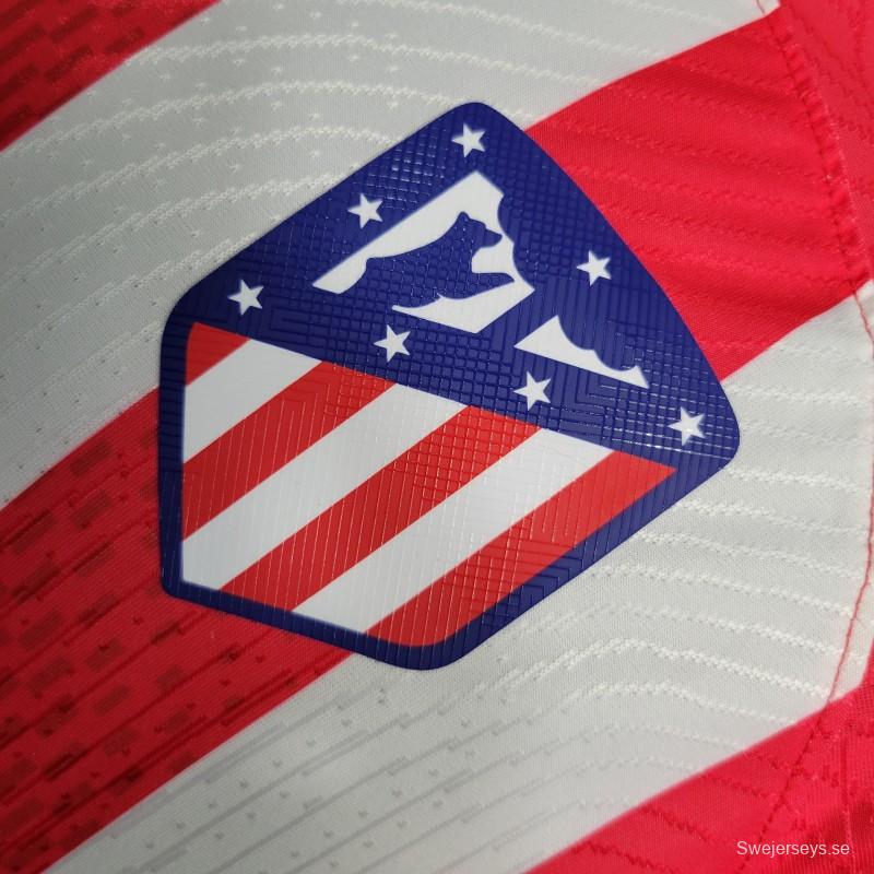 Player Version 23-24 Atletico Madrid Home Jersey