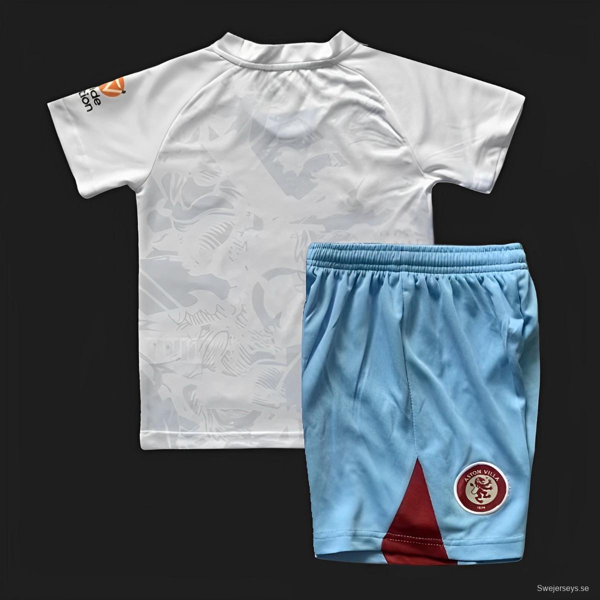 23/24 Kids Aston Villa Away Jersey